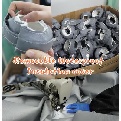 EN-13501 Tessuto per cortine antincendio certificato con resistenza a 550°C e spessore di 0,6 mm per protezione antincendio e fumo