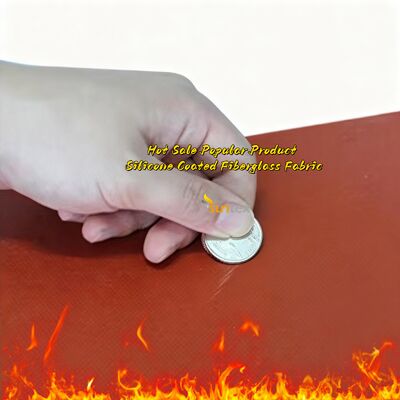 Tela ignifuga Resistenza alle alte temperature (-70~260°C) Tela impermeabile in fibra di vetro rivestita di silicone