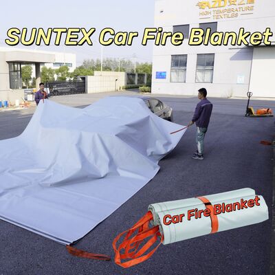 Coperta Antincendio per Auto Elettriche Ignifuga con Resistenza Termica di 550°C/1000°C per il Controllo degli Incendi per Asfissia