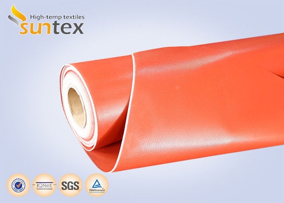 Rossa 3732 Tessuto in fibra di vetro, rivestito di gomma di silicone, resistente alle alte temperature e al fuoco