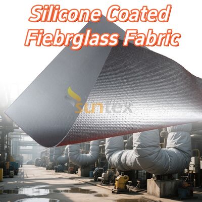 High Temperature Resistant Fireproof Silicone Coated Fiberglass Fabric Anti-tear Fire Blanket for Electric Vehicles