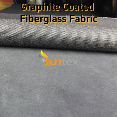 High Temperature Fiberglass Cloth with 750℃ Coating and 550℃ Fabric Resistance in 28.82oz/sqy Graphite Coated Fiberglass Fabric