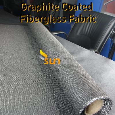 Graphite Coated Glass Cloth High Temperature Fiberglass Cloth with 750℃ Coating and 550℃ Fabric Resistance 28.82oz/sqy
