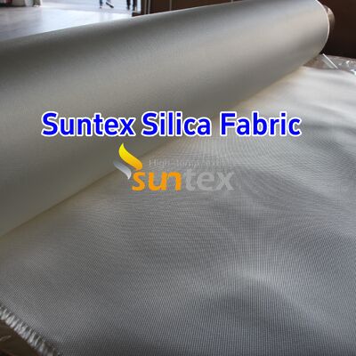 300g High Silica Fiberglass Cloth with 1000℃ Temperature Resistance and Silicone Coating for Heat Protection