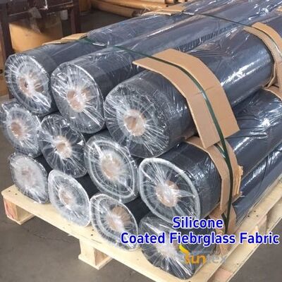 Tessuto in fibra di vetro rivestito in silicone impermeabile e ignifugo con resistenza alle alte temperature per applicazioni industriali