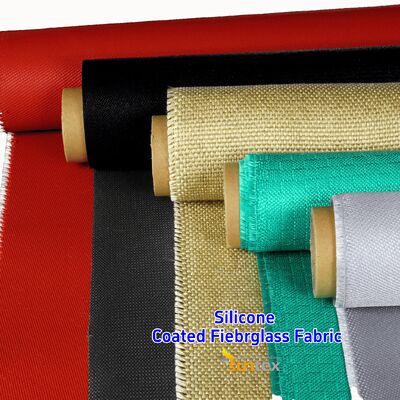 Tessuto in fibra di vetro rivestito in silicone ignifugo e antistrappo resistente alle alte temperature per applicazioni industriali