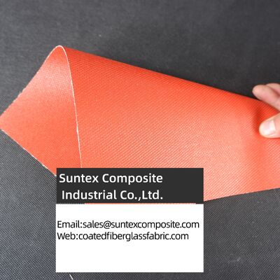 High Temperature Resistant Fireproof Silicone Coated Fiberglass Fabric for Thermal Insulation Cover