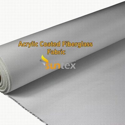 Red 0.4mm Fire Resistant Fiberglass Fabric with 550 Degree C Temperature Resistance and Acrylic Coating for Welding Blankets