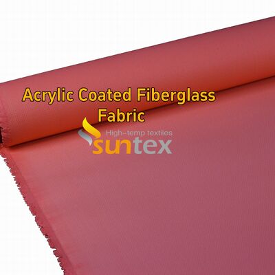 Acrylic Coated Fire Resistant Fiberglass Fabric with 550 Degree C Temperature Resistance for Easy to Sew and Cut Welding Blanket