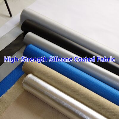 590 g/sqm Silicone Coated Fiberglass Fabric with 0.45 mm Thickness for Heat Resistant Insulation up to 550℃