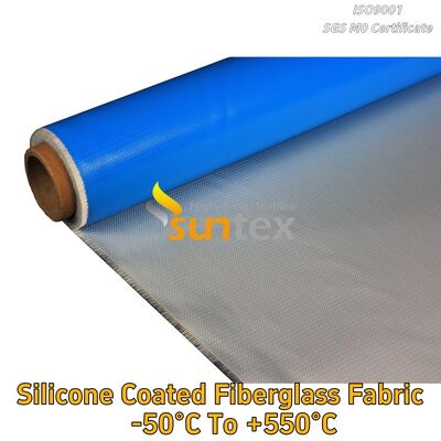 High Temperature Heat Resistant Silicone Rubber Coated Twill Woven Fiberglass Mesh Cloth