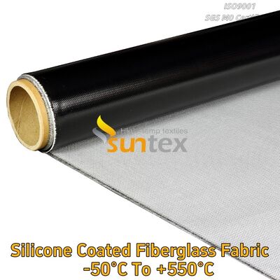 High Temperature Heat Resistant Silicone Rubber Coated Twill Woven Fiberglass Mesh Cloth