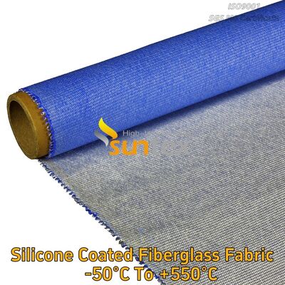 High Temperature Heat Resistant Silicone Rubber Coated Twill Woven Fiberglass Mesh Cloth