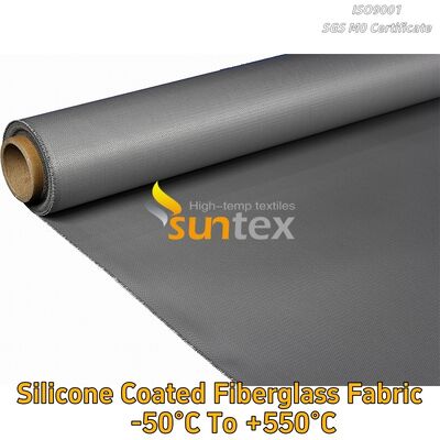 High Temperature Heat Resistant Silicone Rubber Coated Twill Woven Fiberglass Mesh Cloth
