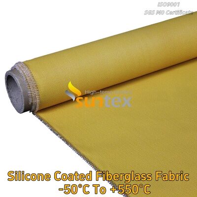 High Temperature Heat Resistant Silicone Rubber Coated Twill Woven Fiberglass Mesh Cloth