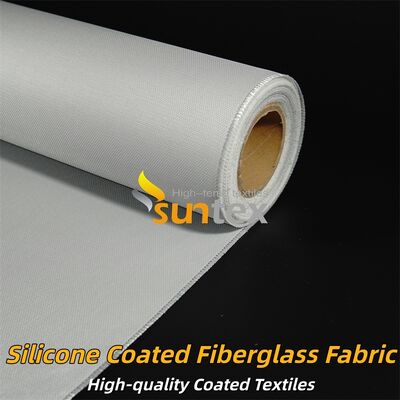 Fire Retardant Silicone Coated Fiberglass Fabric with Temperature Resistance -50°C to 500°C and Alkali Free Properties