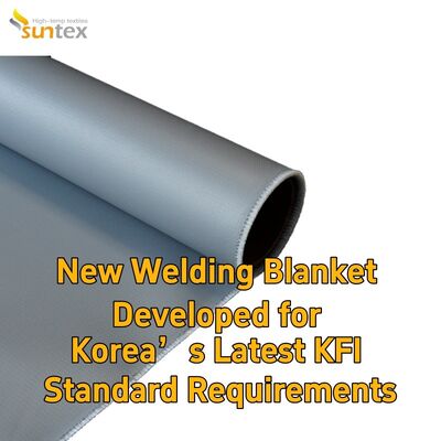 Suntex KFI Certified Custom Welding Fire Blanket High Heat Resistant Fiberglass Fireproof Blanket Anti-Spark Anti-Slag Industrial Welding Safety Protection