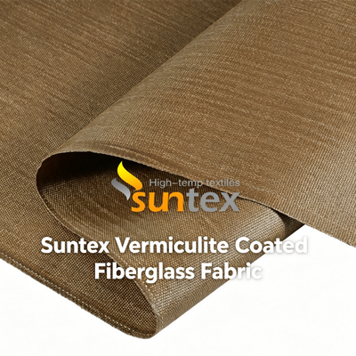 Vermiculite Coated Fiberglass Fabric | 1200 Degrees High Temperature & Abrasion Resistance