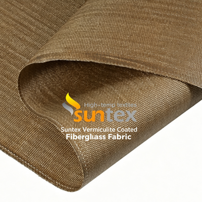 Vermiculite Coated Fiberglass Fabric | 1200 Degrees High Temperature & Abrasion Resistance