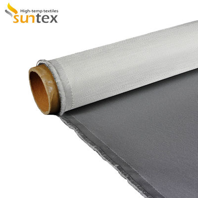 Fireproof Heat Resistant Silicone Coated Fiberglass Fabric 850g/m2 High Silica Fiberglass Cloth for Industrial Applications