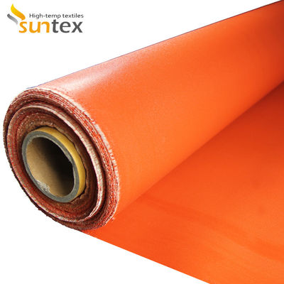 materiale flessibile del connettore della canalizzazione del tessuto rivestito di silicone rosso della vetroresina di 0.72mm